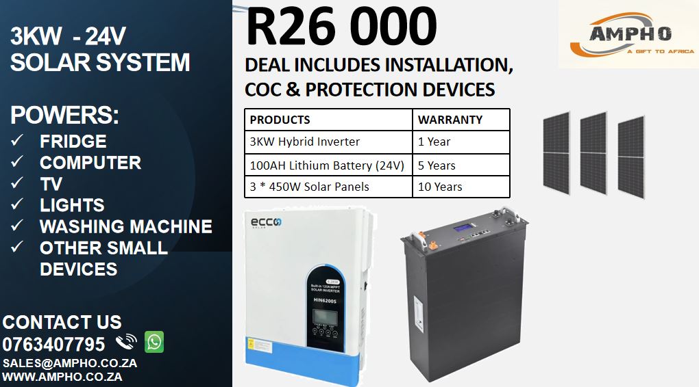 3KW 24V Solar System