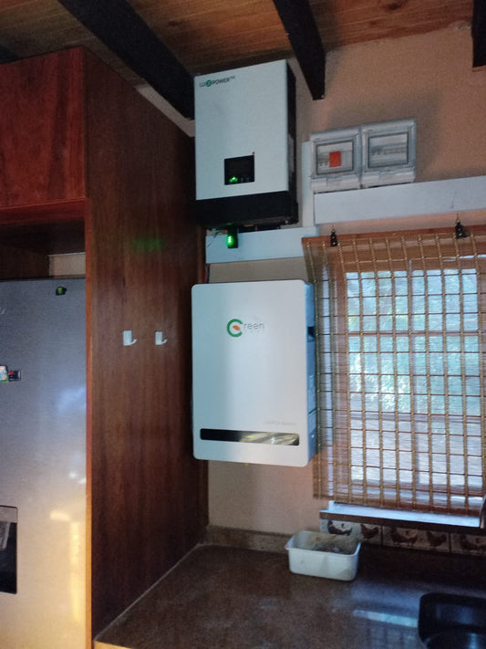 48V Back Up System: 5KW Inverter & 5KW Lithium Battery + Installation (5 Years Warranty) For All Household Appliances Except Stove & Geyser