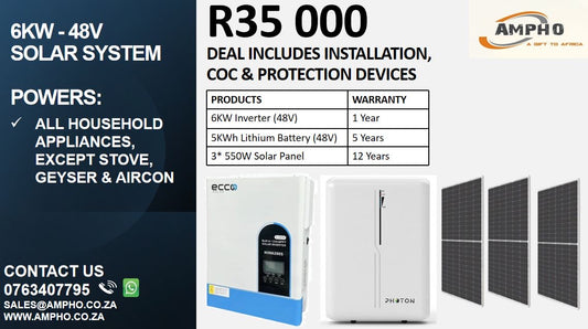 Selahle R35K 48V 6KW Solar Installation