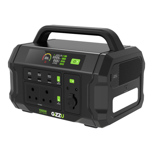 GIZZU CHALLENGER PRO 1120WH/1000W LITHIUM UPS PORTABLE POWER STATION (2 Years Warranty) - TV, Playstation, Desktop PC, SMALL (Fridge, Washing Machine & Microwave Oven)