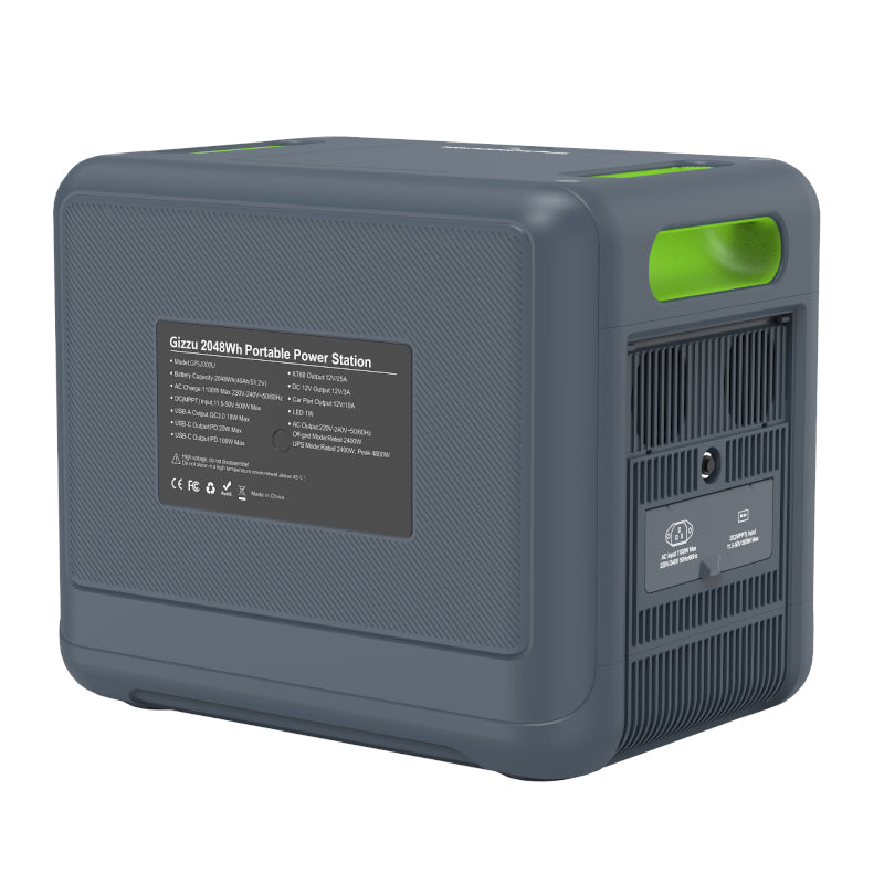 GIZZU HERO PRO 2048WH/2400W LITHIUM UPS PORTABLE POWER STATION (2 Years Warranty) - Fridge, Microwave, Washing Machine, Power Tools & Airfryer